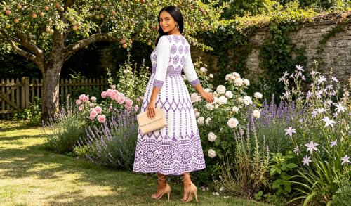 Image of VisiChenup African Print Dress for Women Casual Midi Dress