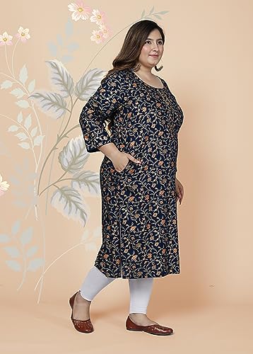 Image of Women's Plus Size Kurti Kurta (MEHKPLUS7 34)