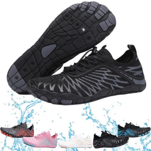 Grounding Shoes with Copper, Skin Pro with Copper - Grounding Allround Barefoot Shoes, Hike Barefoot Womens (Black, Adult, Women, 9.5, Numeric, US Footwear Size System, Medium)