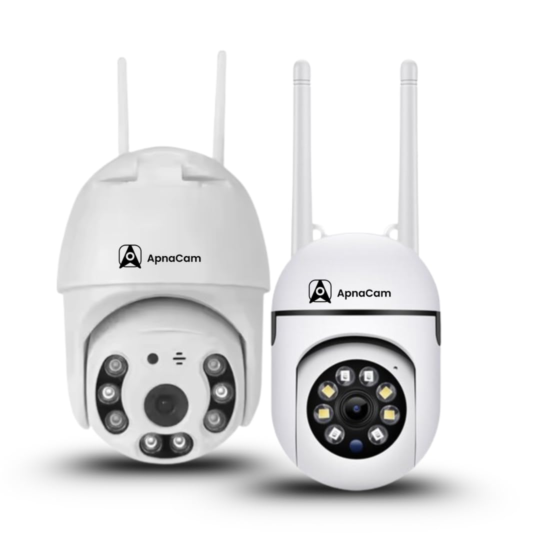 ApnaCam Combo Pack - 2 Wi-Fi Smart Indoor & Outdoor 355° PTZ Camera with Live Monitoring| Two-Way Audio| Motion Detection| Alarm |SD Card Recording| Cloud Storage | Full-Color Night Vision Camera-image-4