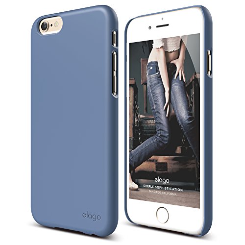 elago iPhone 6S Case, [Slim Fit 2][Soft Feel Royal Blue] - [Light][Minimalistic][True Fit] – for iPhone 6/6S