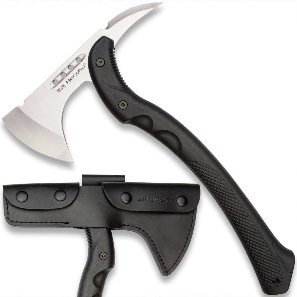 Amazon.co.jp: Honshu Karito トマホーク斧と鞘 - 7Cr13ステンレス