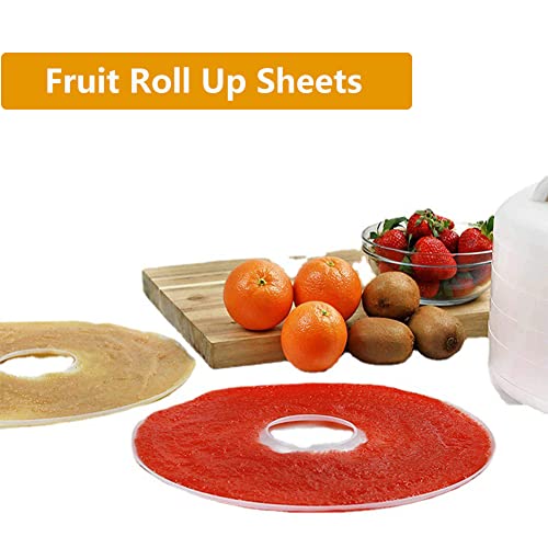 Hilitand Tray de Silicone de Grau Alimentício para Desidratador de Alimentos, Redondo, Laranja