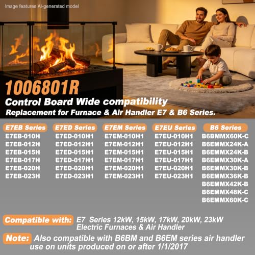 Placa de control de repuesto para reparar calefacción Nordyne Intertherm B6 E7 4