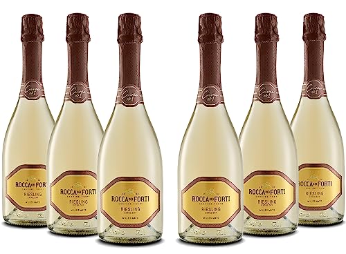 Rocca dei Forti Spumante Riesling Cuvèe n°1 Extra Dry Millesimato - Pacco da 6 x 750 ml