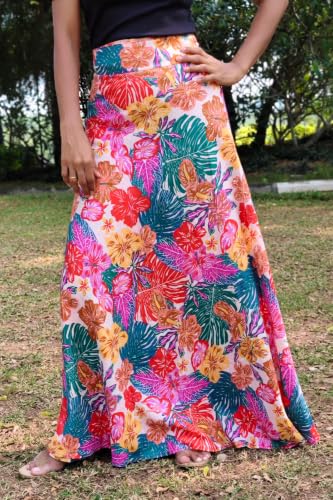 Image of Women's Printed Maxi Wraparound Skirt