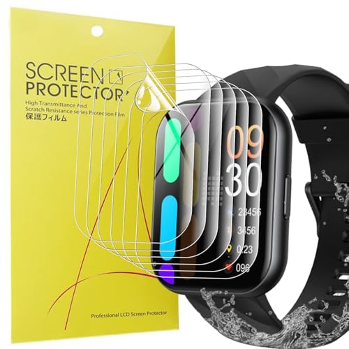 Blueshaweu Schutzfolie Kompatibel mit Parsonver Smartwatch 1,8' FF2, HD klar Flexible TPU Displayschutzfolie [6 Stück] Kompatibel für Parsonver FF2 Smartwatch (transparent)