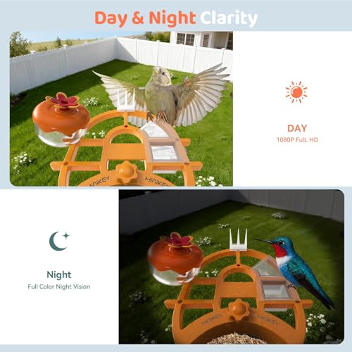 Smart Bird Feeder with Camera Outdoor Birdhouse - image 3