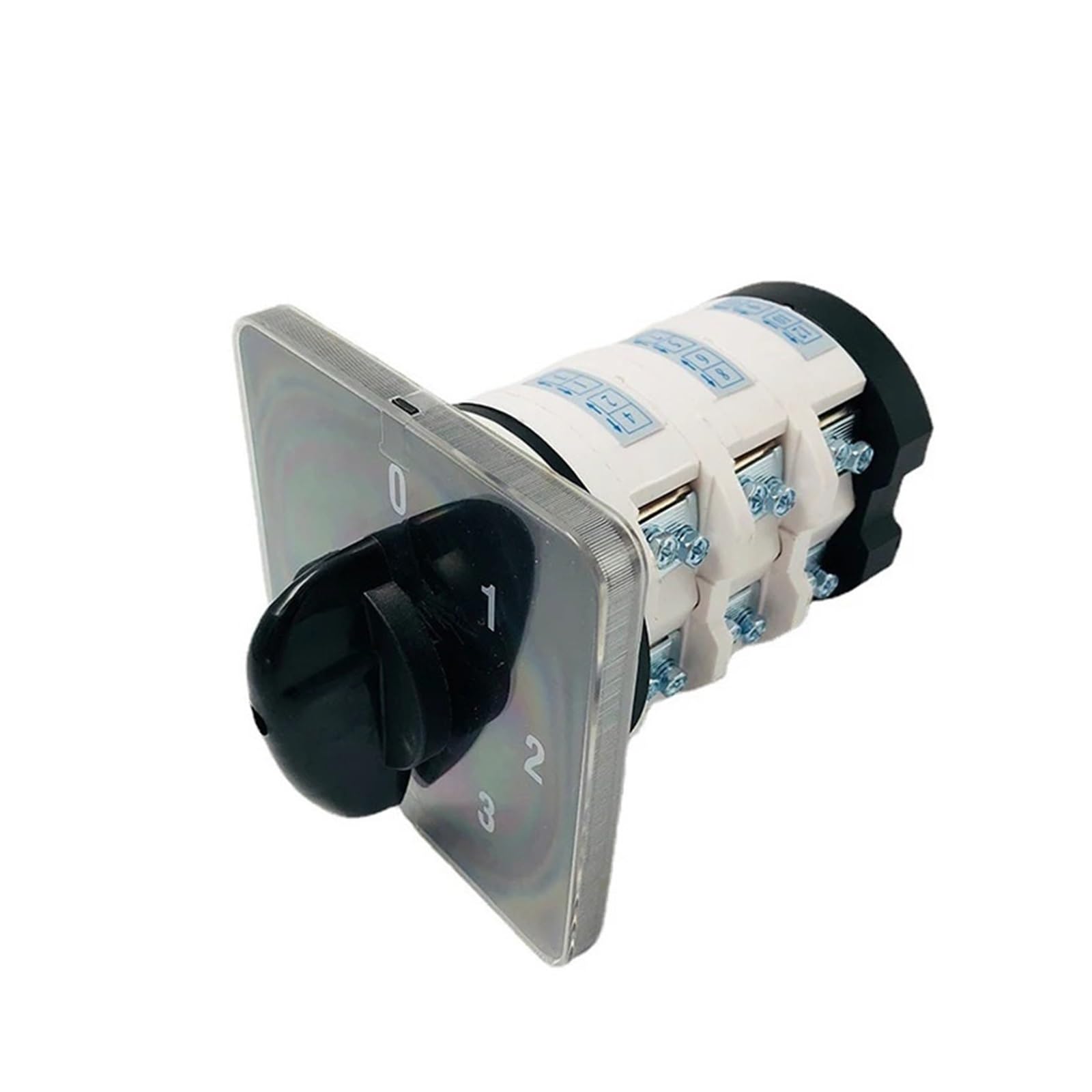 BKGWCSOR 75A Cam Switch Silver 0-3 Position 3 Poles Level Rotary Changeover Switches 12 Terminals YMZ12-75/3 Switches