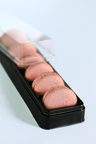 Vend Exchange - Recipientes de plástico transparente para macarrones, se adapta a 12 macarons (paquete de 14)