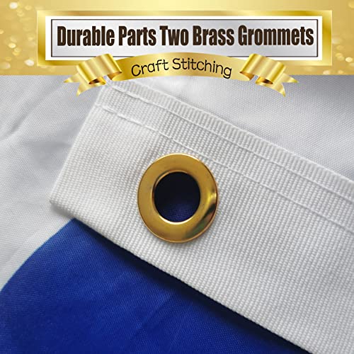 Tnpun Uruguay Flag 3X5 Outdoor Double Sided Uruguayan National Flags Vivid Color Heavy Duty 210D Nylon Cloth National Country Flags With 2 Brass Grommets 4 Rows Of Stitches #TOP3