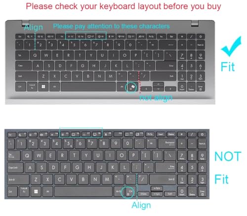 Protector de teclado de silicona compatible con ASUS Vivobook 15 M5506 miniatura 2