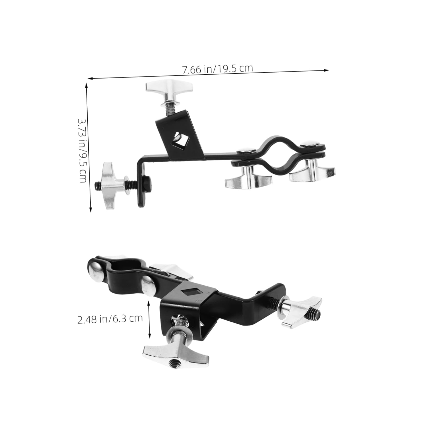 ifundom Heavy Duty Drum Clamp Cowbell Extension Bracket Cymbal Attachment for Music Instruments