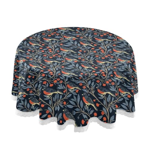 Nappe oiseau William Morris lavable pour table de salle à manger - 2