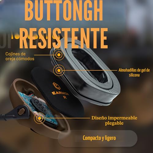 Auriculares para disparar y cazar EARMOR M32 PLUS con protección acústica activa para casco 7