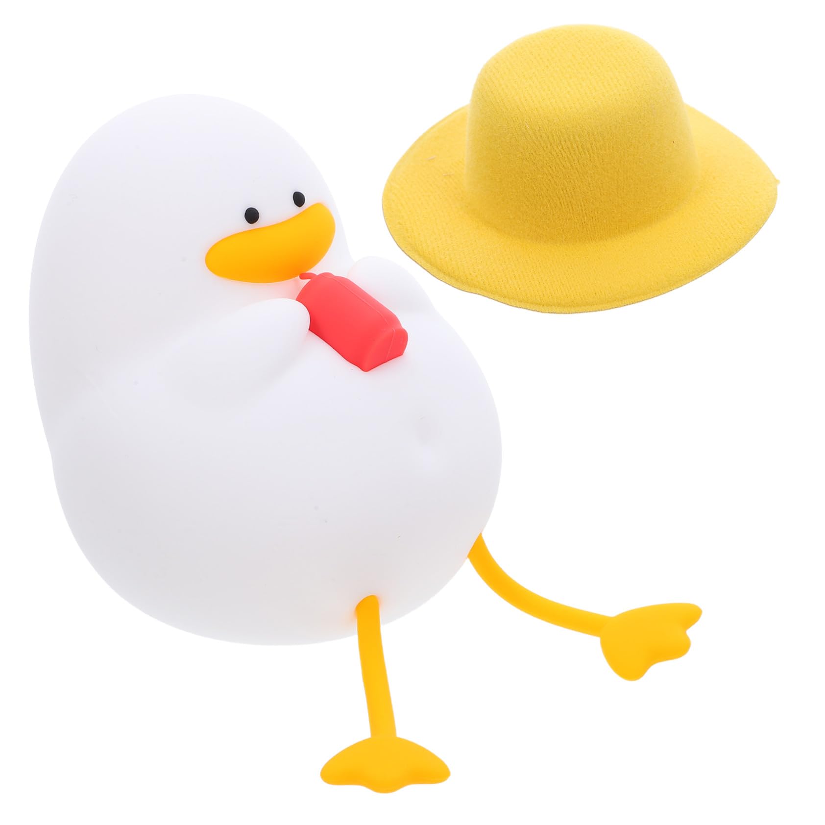 Lámpara Nocturna Pato de Silicona para Guardería, Luz LED Amarilla | Control Táctil, Iluminación Suave para Dormitorio, Uso en Tomas Nocturnas, Abs y PC