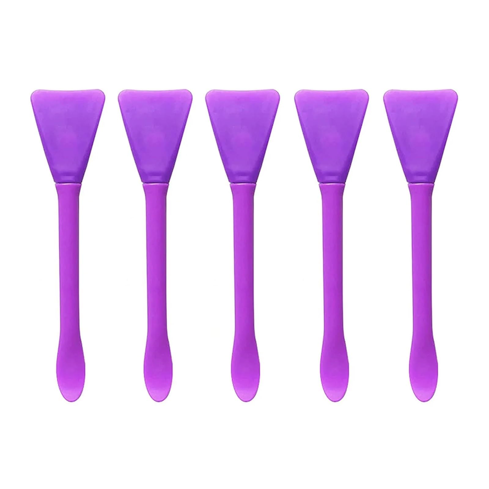 Aplikator do maseczek, Szpatułka do maseczki twarzy 25 szt. Silikonowe wielokolorowe narzędzie makijażu(Purple)