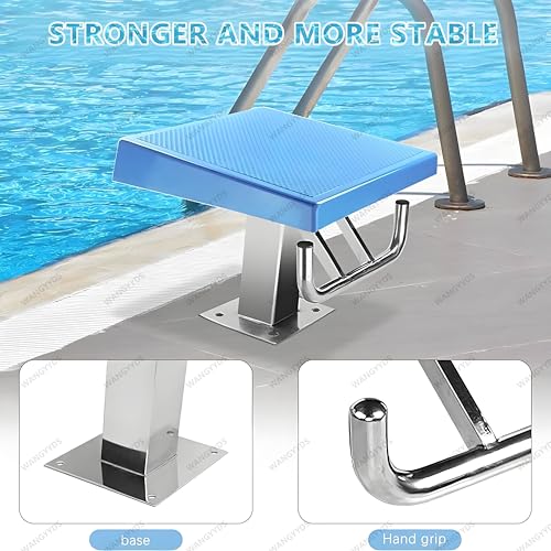Plateforme de plongeon entraînement piscine intérieure avec planche inclinée robuste de 15°