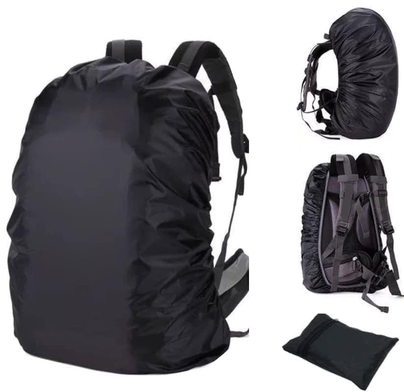 Prime Waterproof Rain Bag Cover with Pouch for Backpack Rainproof Dust Proof Protector Elastic Adjustable for Trekking & Laptop, School Bag Pack of 1-image-36