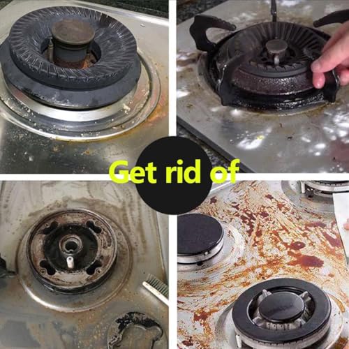 2 Pcs Cooktop Stove Top Protector For Whirlpool 36inch Model WCG51US6DS00 gas range Guard Liner by Qfrenetall - Image 3