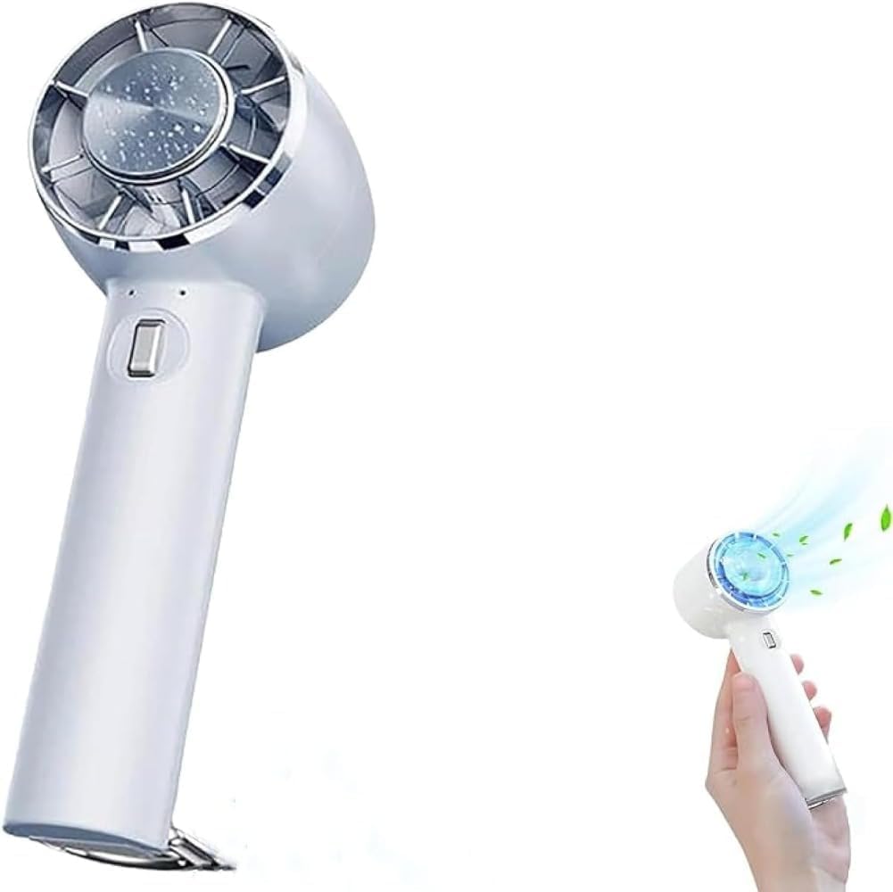 Amazon.co.jp : 冷却プレート付きハンディファン、携帯便利なミニ