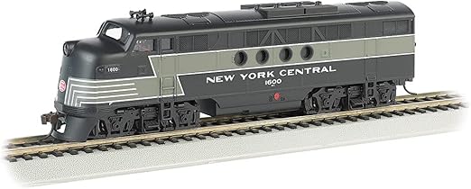 Bachmann Trains - FT - DCC WOWSOUND Sound Value-Equipped Locomotive - New York Central (Lightning Stripe) - HO Scale, Prototypical Black & Gray, (68912)