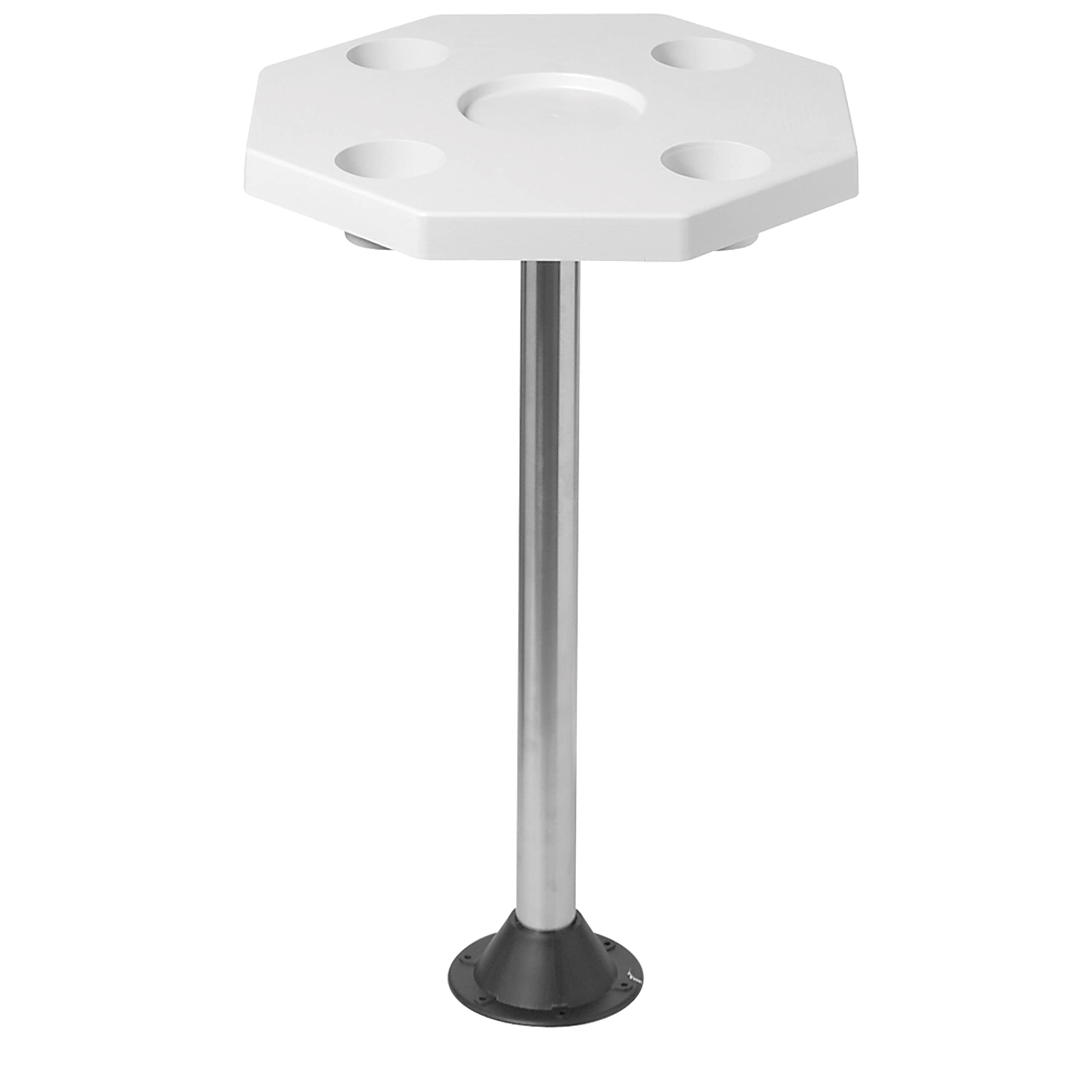 12-1109C Removable Octagonal Marine/RV Table, White