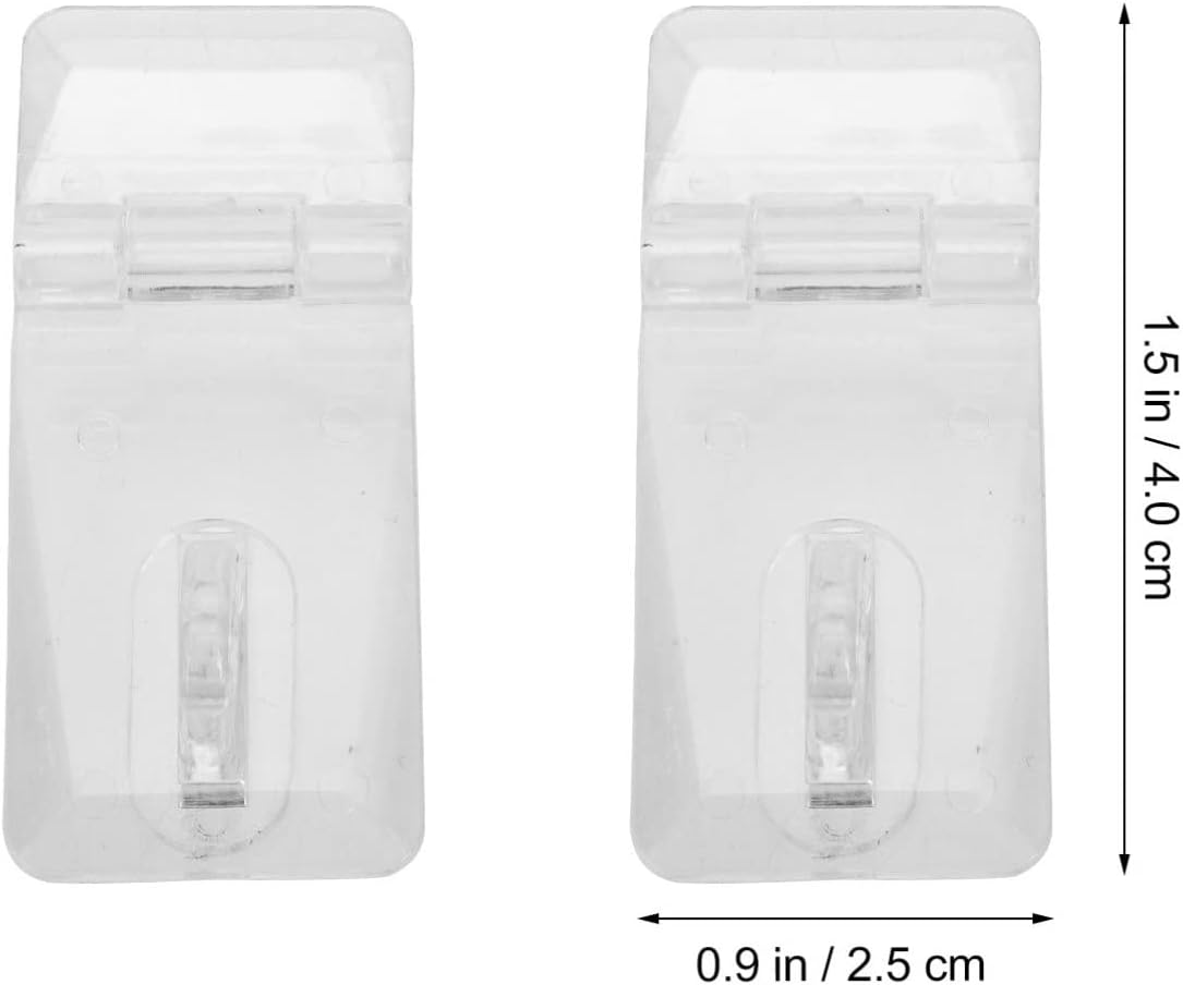 DOITOOL 180sets Acrylic Lock Hasp Hinges for DIY Projects Boxes Cabinets and Pet Cages Smooth Finish and Design for Versatile Use