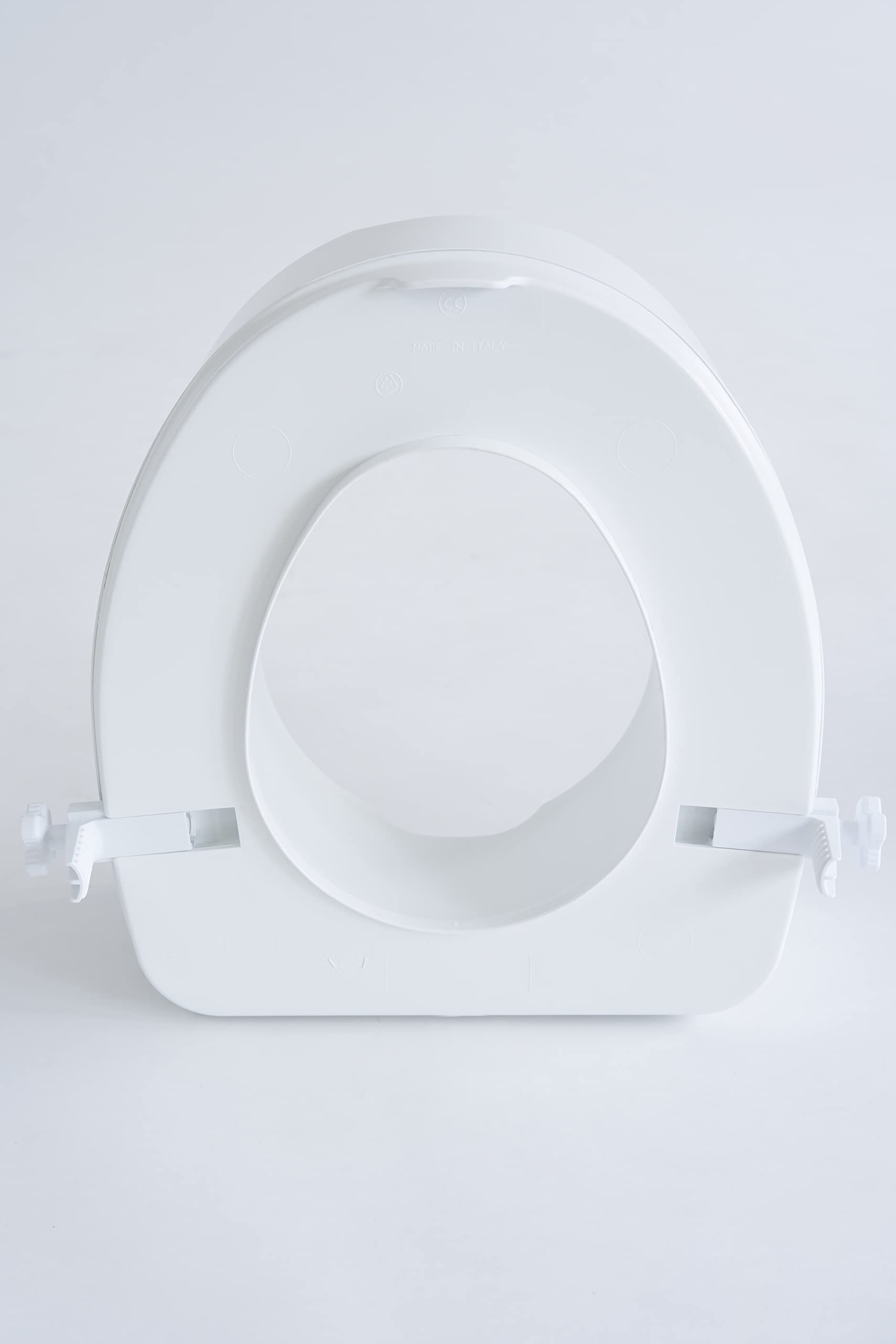 Rialzo WC, H10 cm, con sistema di fissaggio laterale, leggero, sanificabile, portata 200 Kg