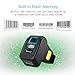 Eyoyo 1D Wireless Ring Barcode Scanner, Compatible with Bluetooth Function & 2.4GHz Wireless & Wired Connection, Portable Wearable Mini Finger Bar Code Reader Work with Windows, Mac OS, Android 4.0+,