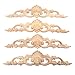 Produktbild MUXSAM 4pcs 30 * 6.5cm Holz Skulptur Lang Corner Flourish Applique Möbel Tür Deko Europäischer Stil für Möbel Holzschnitzerei Applique Ornament Holz Möbel