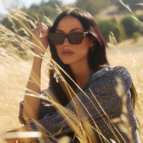 DIFF Yellowstone Sunglasses Beth II Chunky Rectangular Sunglasses for Women UV400 Polarized Protection4