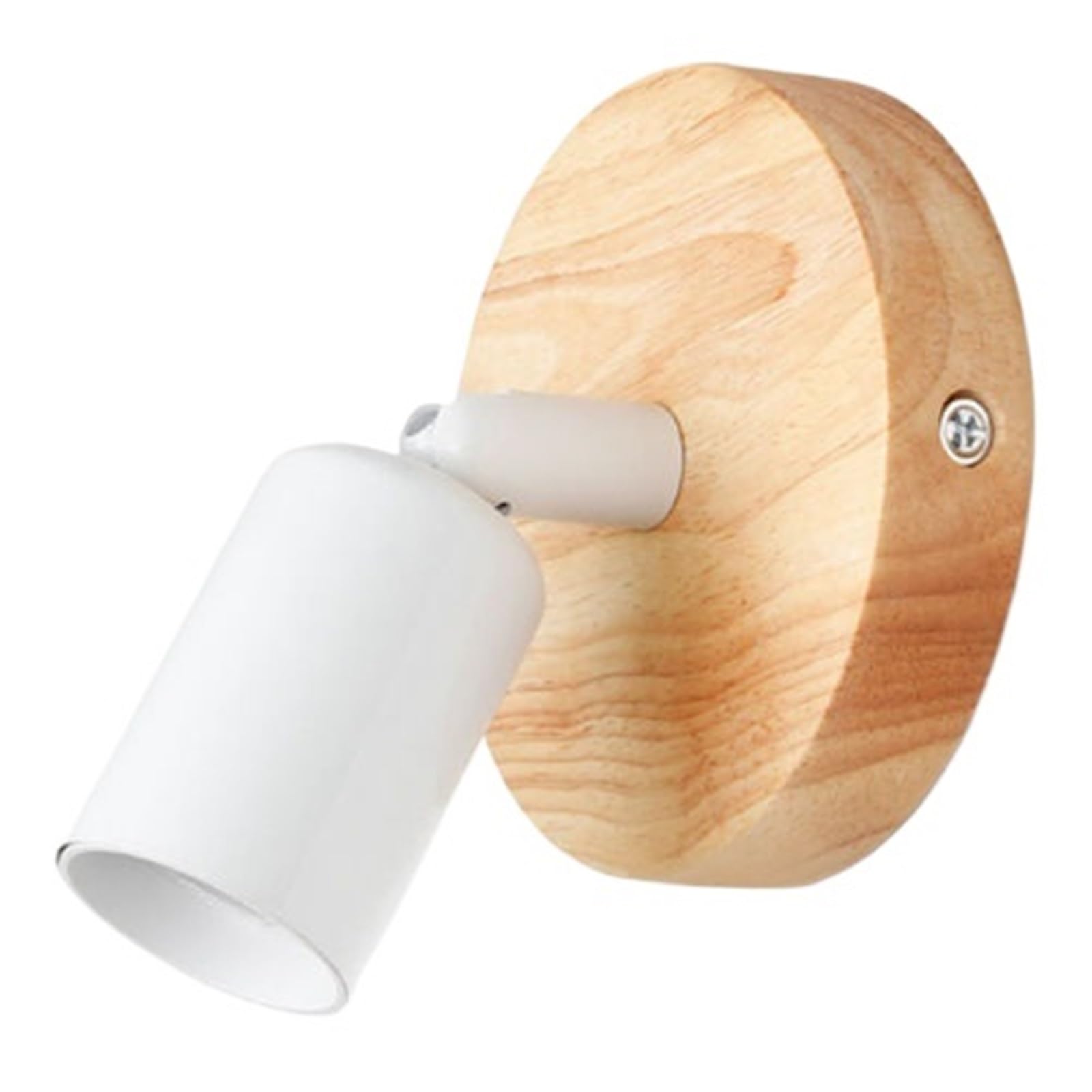 Lámpara de pared de madera blanca para decorar pasillos estrechos y salas de estar