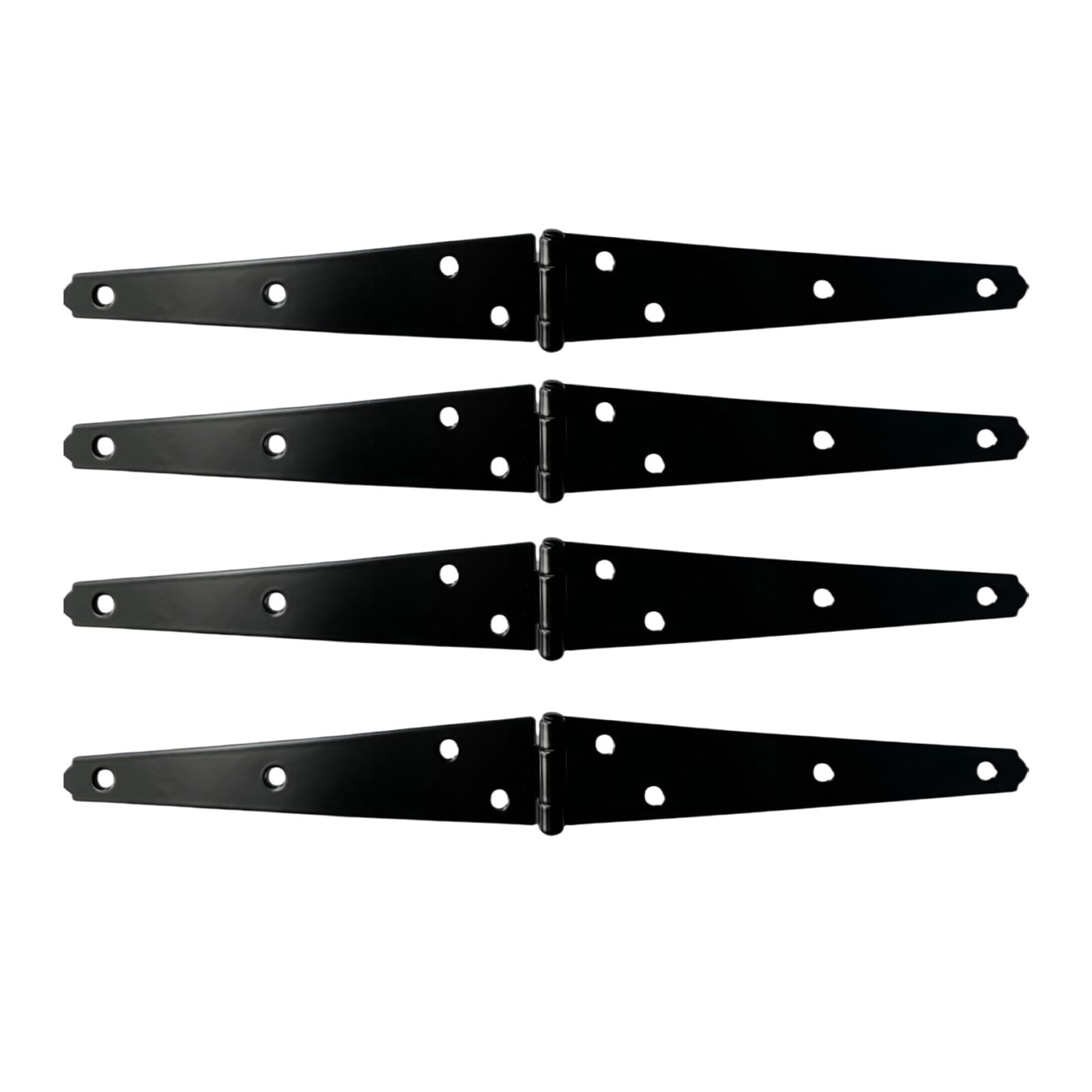 Duty Door Hinges Decorative Strap Hinge Hardware Black Shed Door Gate Hinges with Screws Heavy Duty