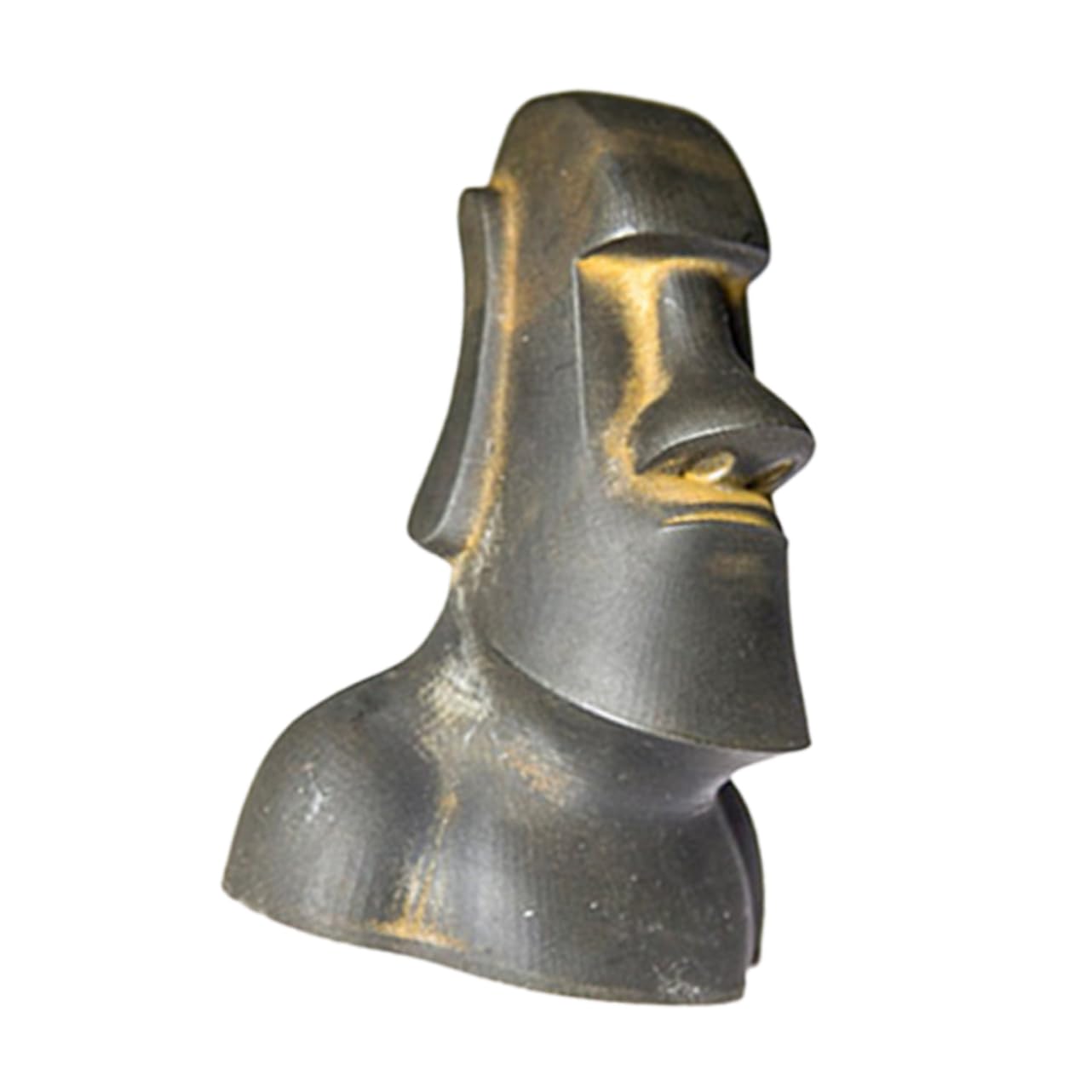 Abaodam Decorazione in Resina Isola Pasqua Statuetta Moai Da Giardino o Ufficio Design Sabbia o Versatile Per Interni Ed Esterni