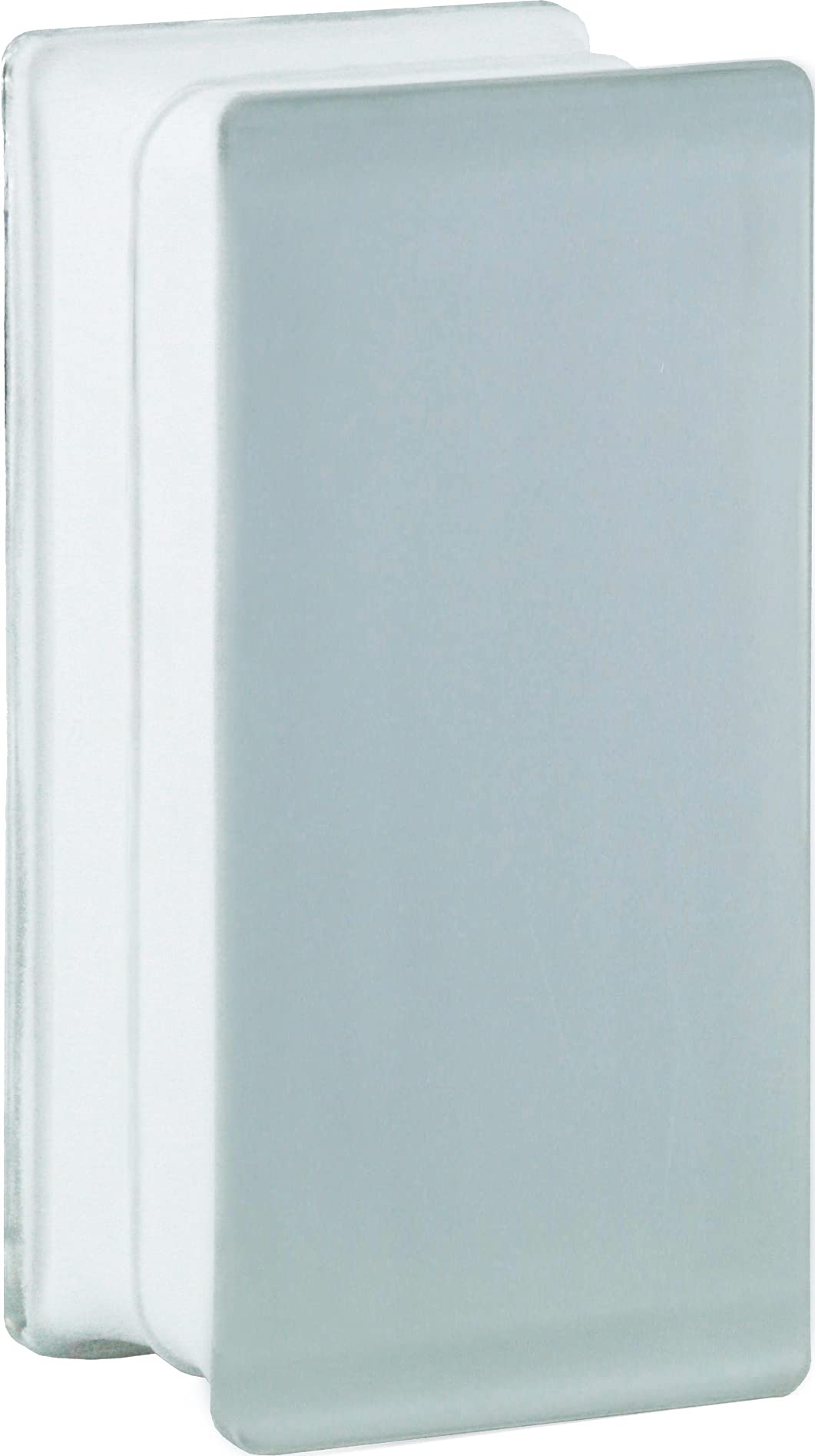 6 pieza BM bloques de vidrio vista completa SUPER white bloque de vidrio satinado por dos lado 19x9x8 cm