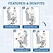 Helsevesen Patient Turner, Turn Transfer Aid for Standing & Seating Positioning, 400 lb Capacity, 24.11