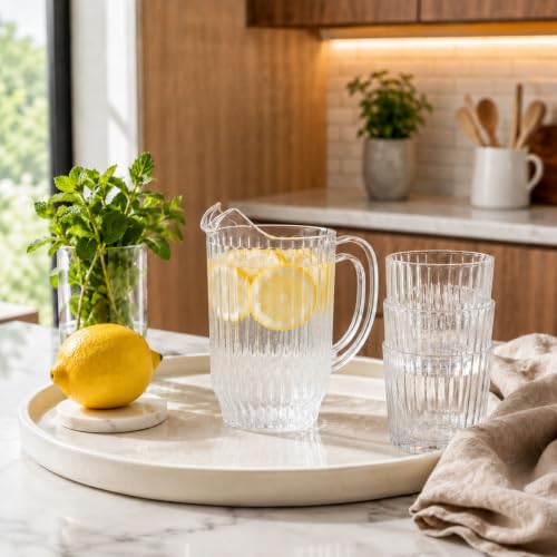 Image of Restaurantware 32 oz Clear Plastic Water Pitcher