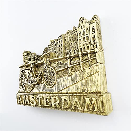Imán decorativo para nevera Amsterdam Netherlands miniatura 4