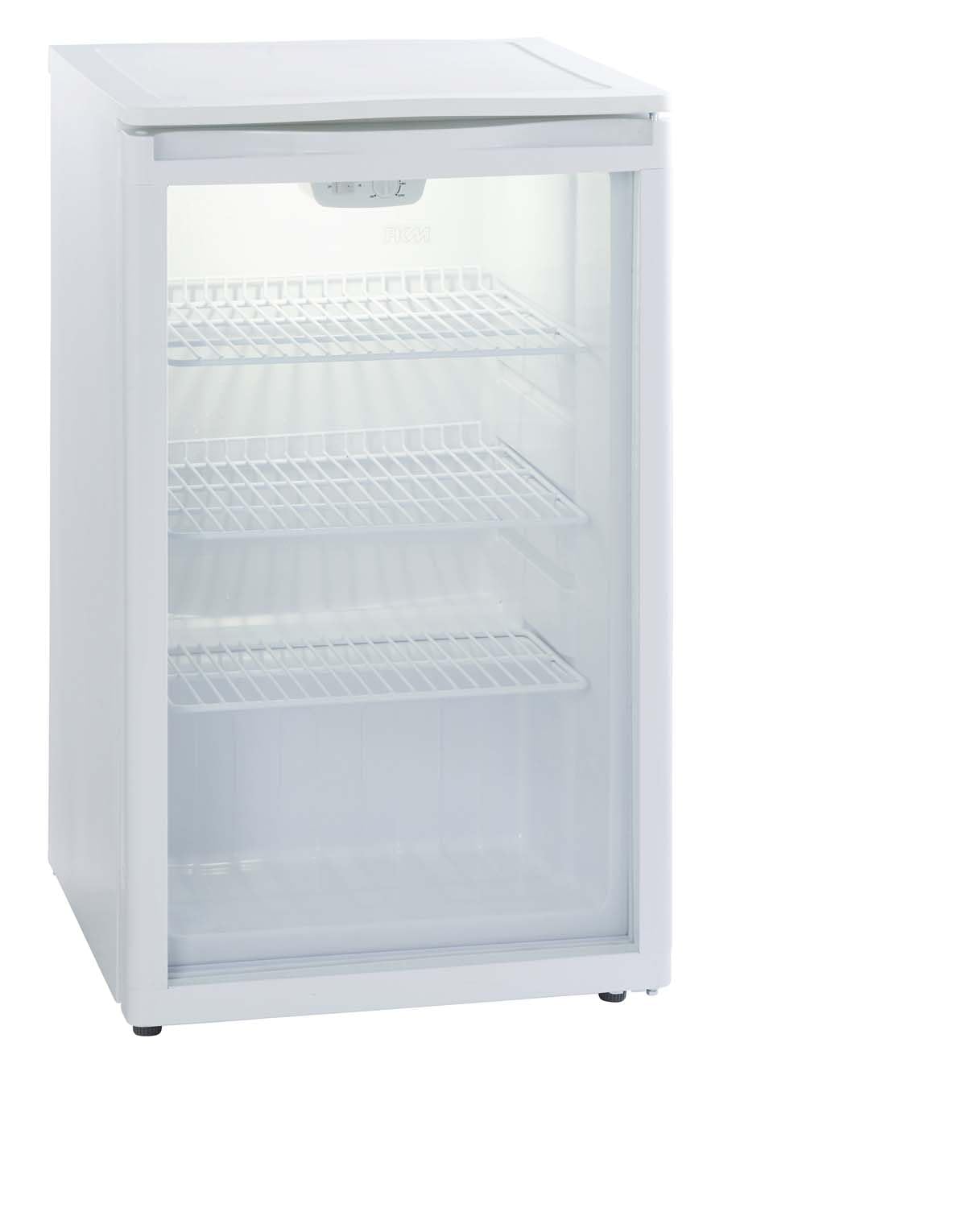 PKM GKS102 Glastür-Kühlschrank 102 Liter 85 cm 42 dB