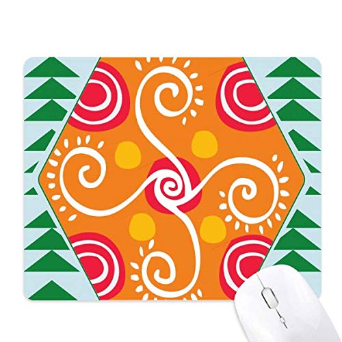 Tapis de souris Mexique Totems vert pin pour décorer votre espace de télétravail