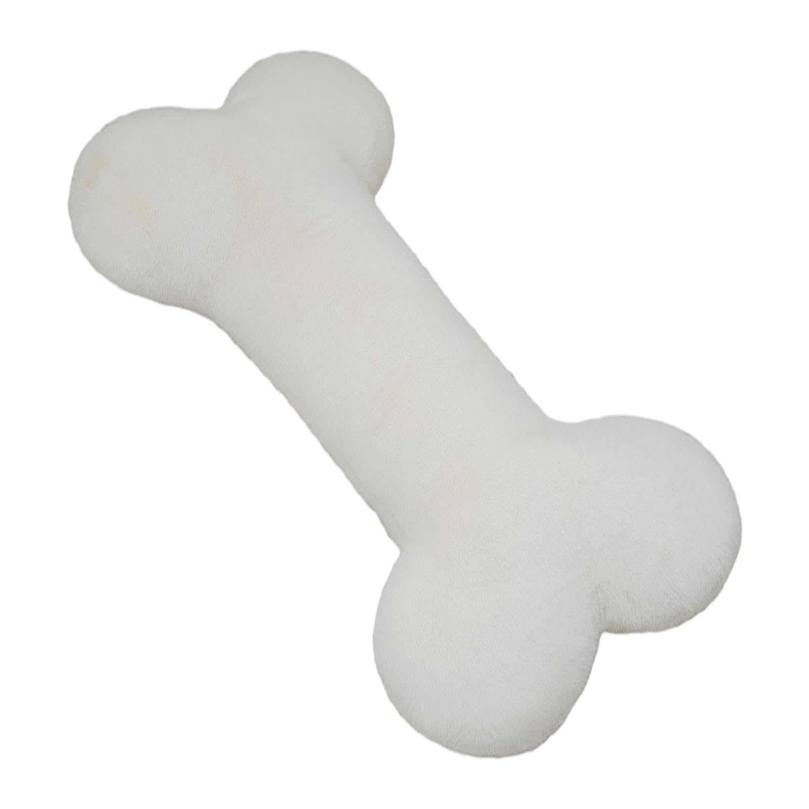 Cuscino Peluche A Forma Di Osso: Morbido E Lungo Per Relax E Arredo, Colore Bianco E Marrone, Taglie Disponibili 13 Cm E 35 Cm - 3