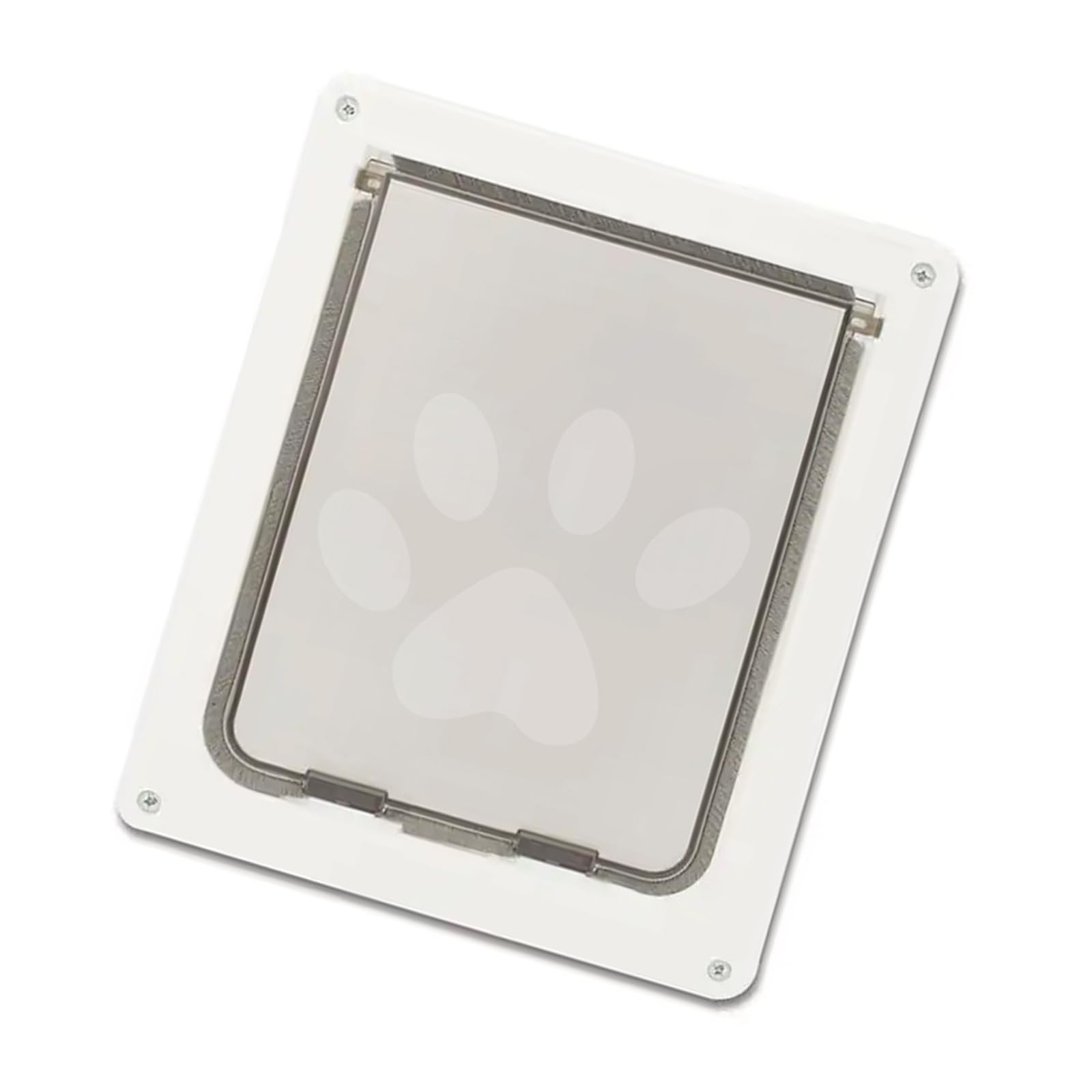 Dog Flap Door with 2 Way Locking Install in Interior and Exterior Door Entry and Exit for Dog and Clear Flap Secure Entry for Pets Locking Mount Interior Exterior