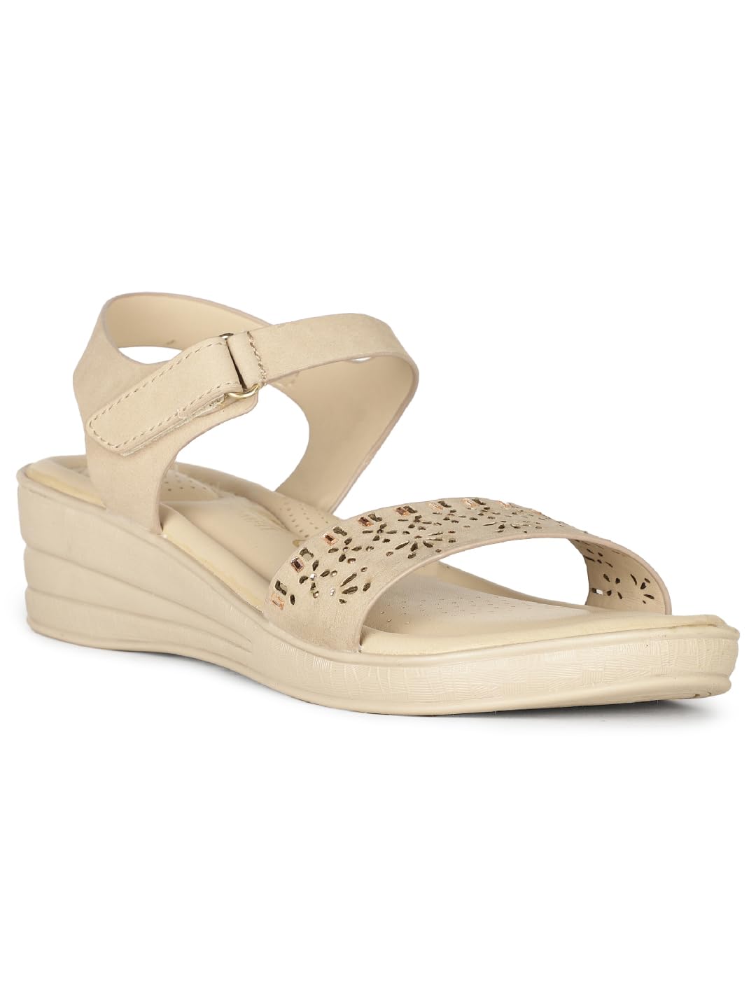 Bata Comfit Womens BEKY SANDAL Festive (6618352_BEIGE_7 UK) (B0CD59FF2K) Amazon Price History, Amazon Price Tracker