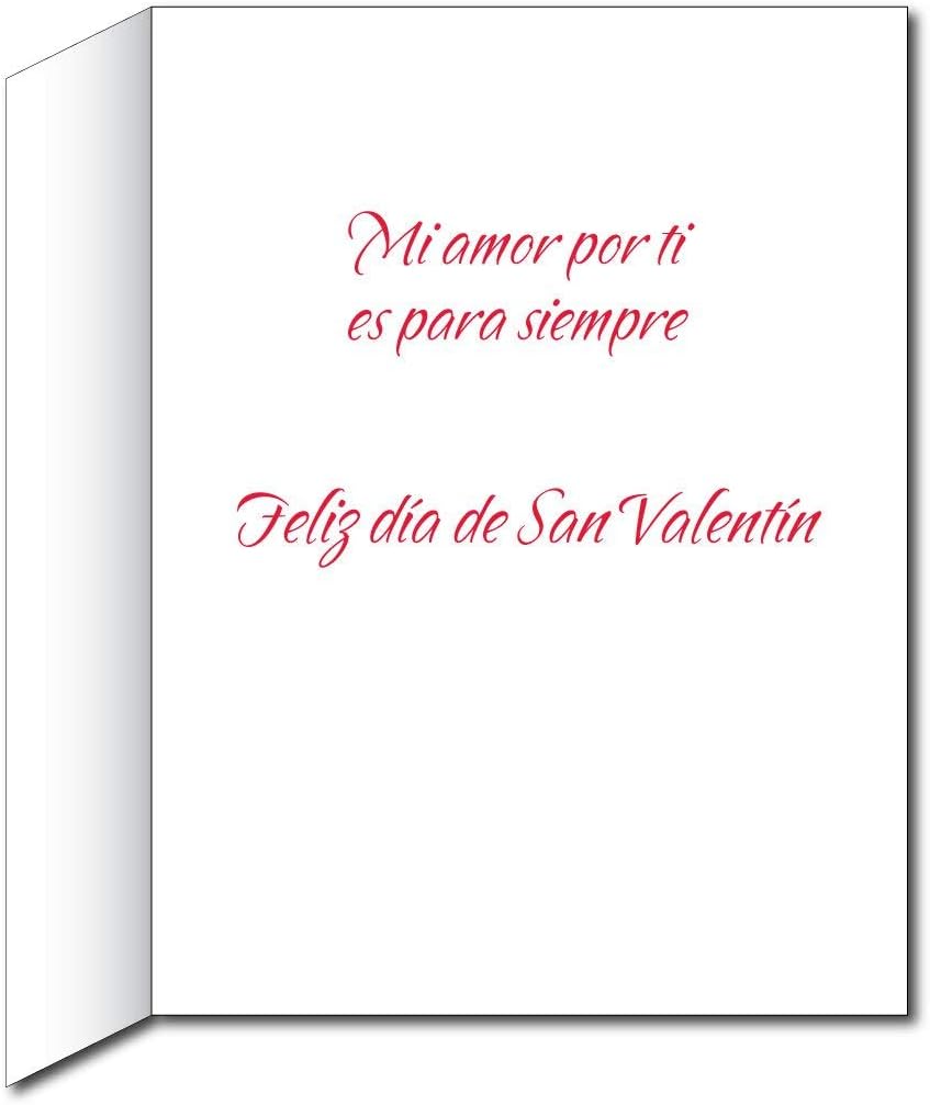 VictoryStore Jumbo Greeting Cards: Giant Valentine's Day Card (Spanish Quote with Heart), 2 feet x 3 feet Card with Envelop