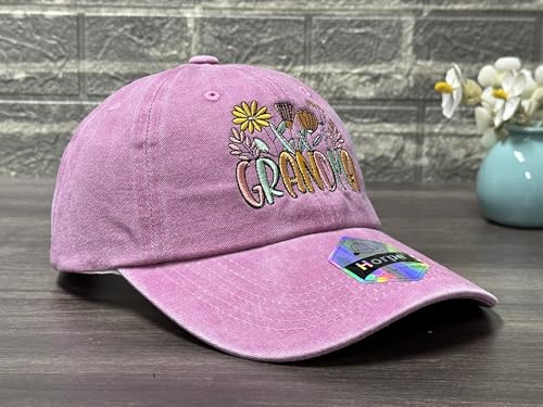 Image of Embroidered Adjustable Baseball Hat for Men Women, Washed Cotton | Premium Embroidery Design, Adjustable Metal Buckle Closure, Simple Lifestyle Wear