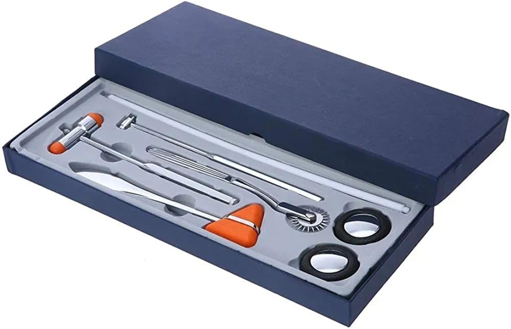 Skybound Medical Neurological Knee Hammer Set with Wartenberg Pinwheel/Babinski Hammer/Taylor Hammer/Buck-Hammer/Queens Square-Hammer (Orange) - Pack of 1 (B09GKBMT1C) Amazon Price History, Amazon Price Tracker