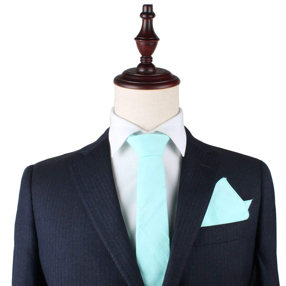 AUSCUFFLINKS Cotton Blush Skinny Ties Bow Ties Pocket Squares Linen Neckties | Wedding Ties