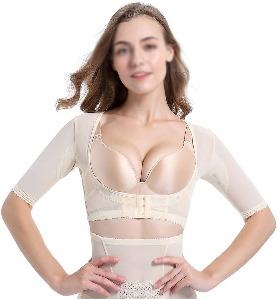 Upper Arm Shaper Slimmer Compression Sleeves Humpback Posture Corrector Tops Push Up Arm for Women