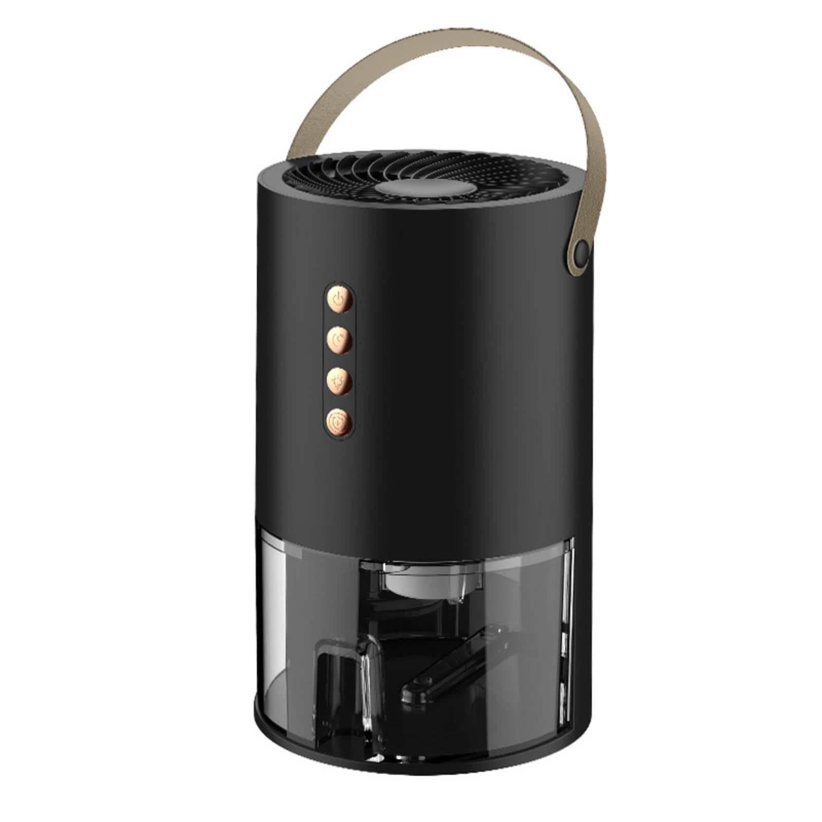 Portable Humidity Extractor Transparent Tank Cylindrical Humidity Extractor Compact Upright Remover Black Jp-image-46